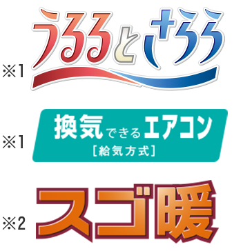 うるるとさらら/換気できるエアコン/スゴ暖